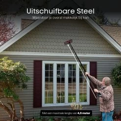 Merkloos Telescoopsteel Ramenwassen 4,6M - Met Borstel & Waterdoorvoer - Voor Ramen - Watertoevoer - Borstel -Leven Producten Winkel 1200x1200 1376