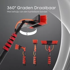 Merkloos Telescoopsteel Ramenwassen 4,6M - Met Borstel & Waterdoorvoer - Voor Ramen - Watertoevoer - Borstel -Leven Producten Winkel 1200x1200 1379