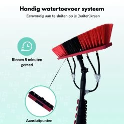 Cleanlix Telescoopsteel Met Borstel - Met Waterdoorvoer - Telescopische Wasborstel - Ramenwassen - Uitschuifbaar Tot 9 Meter -Leven Producten Winkel 1200x1200 1384