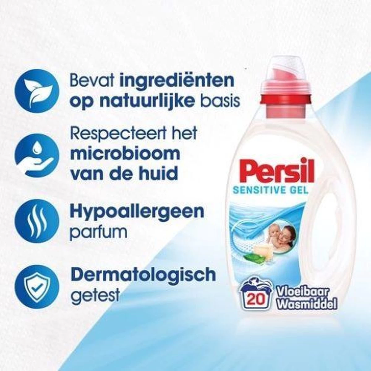 Persil® Persil Gel Sensitive - Vloeibaar Wasmiddel - Gevoelige Huid En Baby - Voordeelverpakking - 3 X 20 Wasbeurten 11 Persil® Persil Gel Sensitive - Vloeibaar Wasmiddel - Gevoelige Huid En Baby - Voordeelverpakking - 3 X 20 Wasbeurten - Afbeelding 9