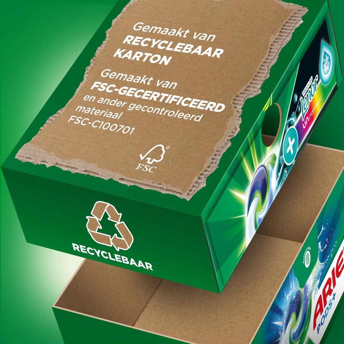 Ariel Wasmiddel Pods + Touch Van Lenor Unstoppables - Kleur - 28 Wasbeurten 7 Ariel Wasmiddel Pods + Touch Van Lenor Unstoppables - Kleur - 28 Wasbeurten - Afbeelding 5