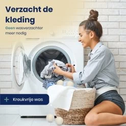 Wooly Drogerballen - 6 Wasdroger Ballen - Duurzaam - Wol - Herbruikbare Wasballen - Wasbol - Wasverzachter 15 Wooly Drogerballen - 6 Wasdroger Ballen - Duurzaam - Wol - Herbruikbare Wasballen - Wasbol - Wasverzachter -Leven Producten Winkel 1200x1200 389