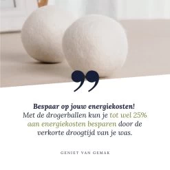 Geniet Van Gemak® | Herbruikbare Wollen Drogerballen | Wasbollen | Schaapswol | Duurzame En Energiebesparende Wasballen | 6 XL Drogerballen 13 Geniet Van Gemak® | Herbruikbare Wollen Drogerballen | Wasbollen | Schaapswol | Duurzame En Energiebesparende Wasballen | 6 XL Drogerballen -Leven Producten Winkel 1200x1200 407