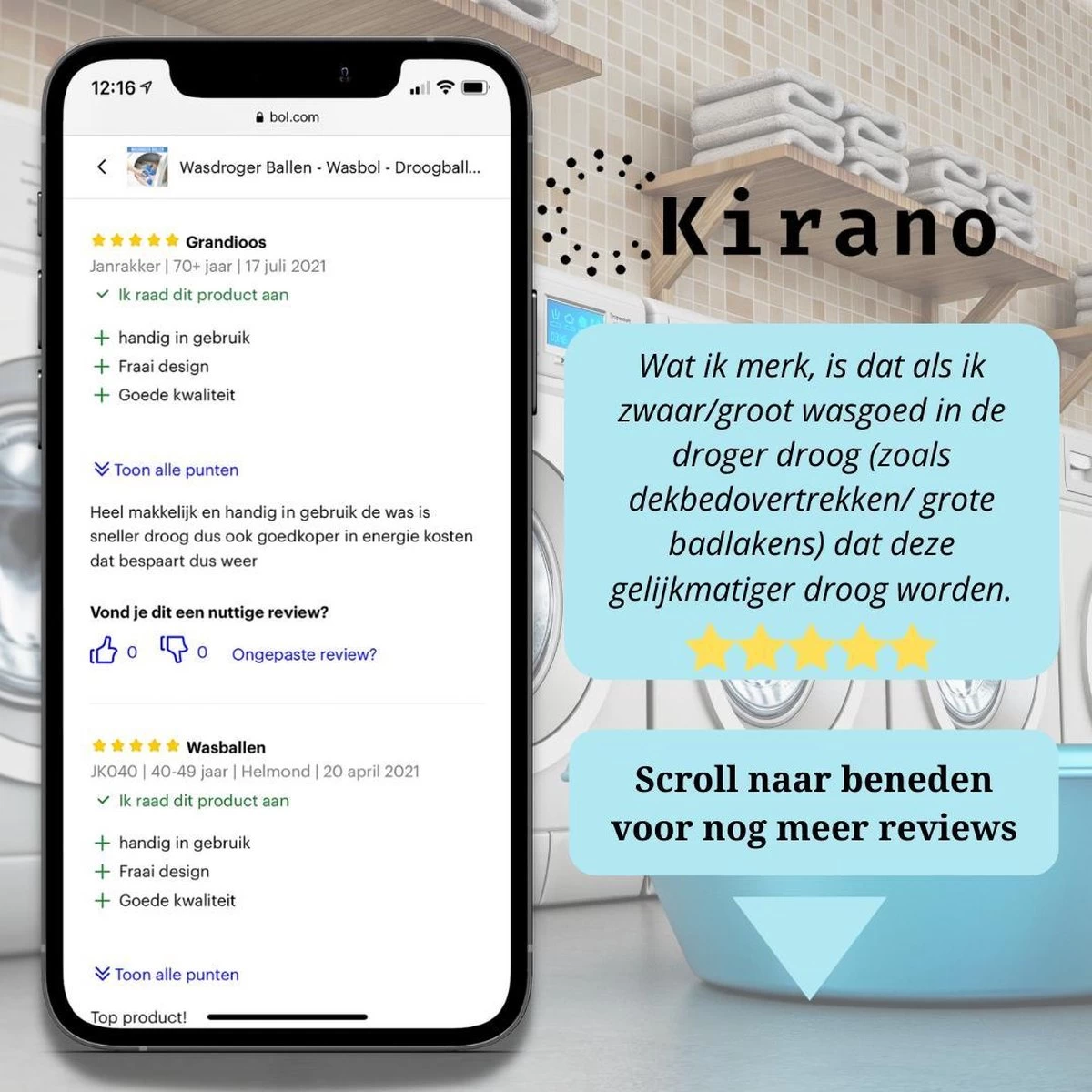 Wasdroger Ballen - Wasbol - Droogballen - Wasbal - Wasballen - Drogerballen - Wasballen Voor Wasmachine - 4 Stuks 9 Wasdroger Ballen - Wasbol - Droogballen - Wasbal - Wasballen - Drogerballen - Wasballen Voor Wasmachine - 4 Stuks - Afbeelding 7