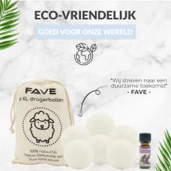 FAVE Drogerballen XL - 6 Stuks - Inclusief 2x Lavendelolie & Opbergzakje - Wasbol - Wasballen - Doseerbol - Droogballen - Duurzaam 17 FAVE Drogerballen XL - 6 Stuks - Inclusief 2x Lavendelolie & Opbergzakje - Wasbol - Wasballen - Doseerbol - Droogballen - Duurzaam -Leven Producten Winkel 1200x1200 468