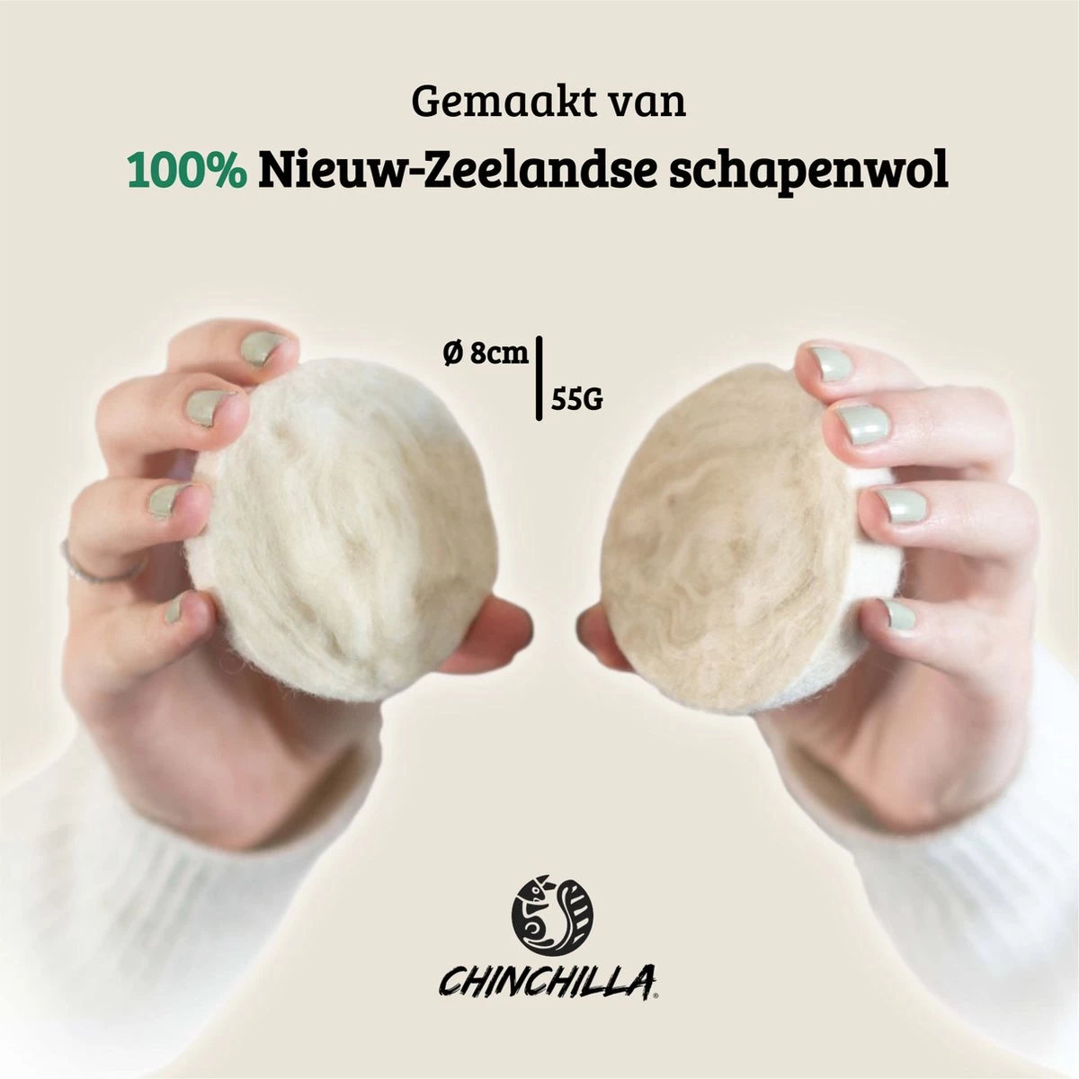 Merkloos Chinchilla® Drogerballen XXL - Set Van 6 Stuks - Herbruikbare Wasdrogerballen - Droogballen - Energiebesparing - Drogerballen Voor Wasdrogers - Wasbollen 4 Merkloos Chinchilla® Drogerballen XXL - Set Van 6 Stuks - Herbruikbare Wasdrogerballen - Droogballen - Energiebesparing - Drogerballen Voor Wasdrogers - Wasbollen - Afbeelding 2