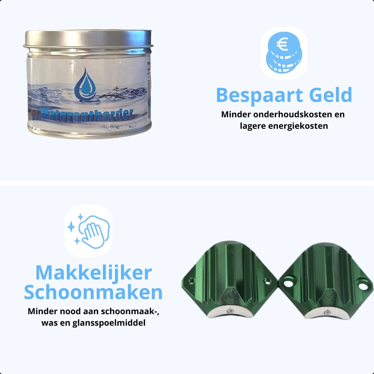 Magnetische Waterontharder - Antikalk - Waterontkalker - Waterverzachter - Douchefilter - Waterontharder Magneet - Groen 4 Magnetische Waterontharder - Antikalk - Waterontkalker - Waterverzachter - Douchefilter - Waterontharder Magneet - Groen - Afbeelding 2