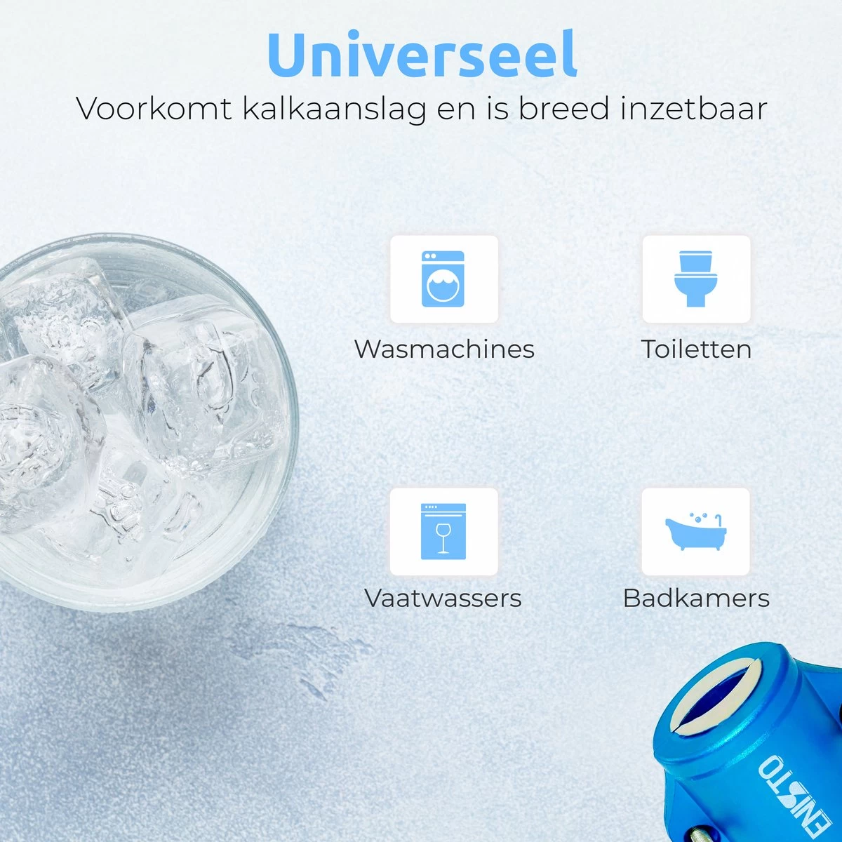 ENISTO® Magnetische Waterontharder Small – Waterontharder Magneet – Douchefilter – Waterontkalker – Waterverzachter – Antikalk – Blauw – RVS 7 ENISTO® Magnetische Waterontharder Small – Waterontharder Magneet – Douchefilter – Waterontkalker – Waterverzachter – Antikalk – Blauw – RVS - Afbeelding 5