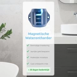 ENISTO® Magnetische Waterontharder Medium – Waterontharder Magneet – Douchefilter – 15.000 Gauss – Waterontkalker – Waterverzachter – Antikalk – Blauw – RVS -Leven Producten Winkel 1200x1200 589