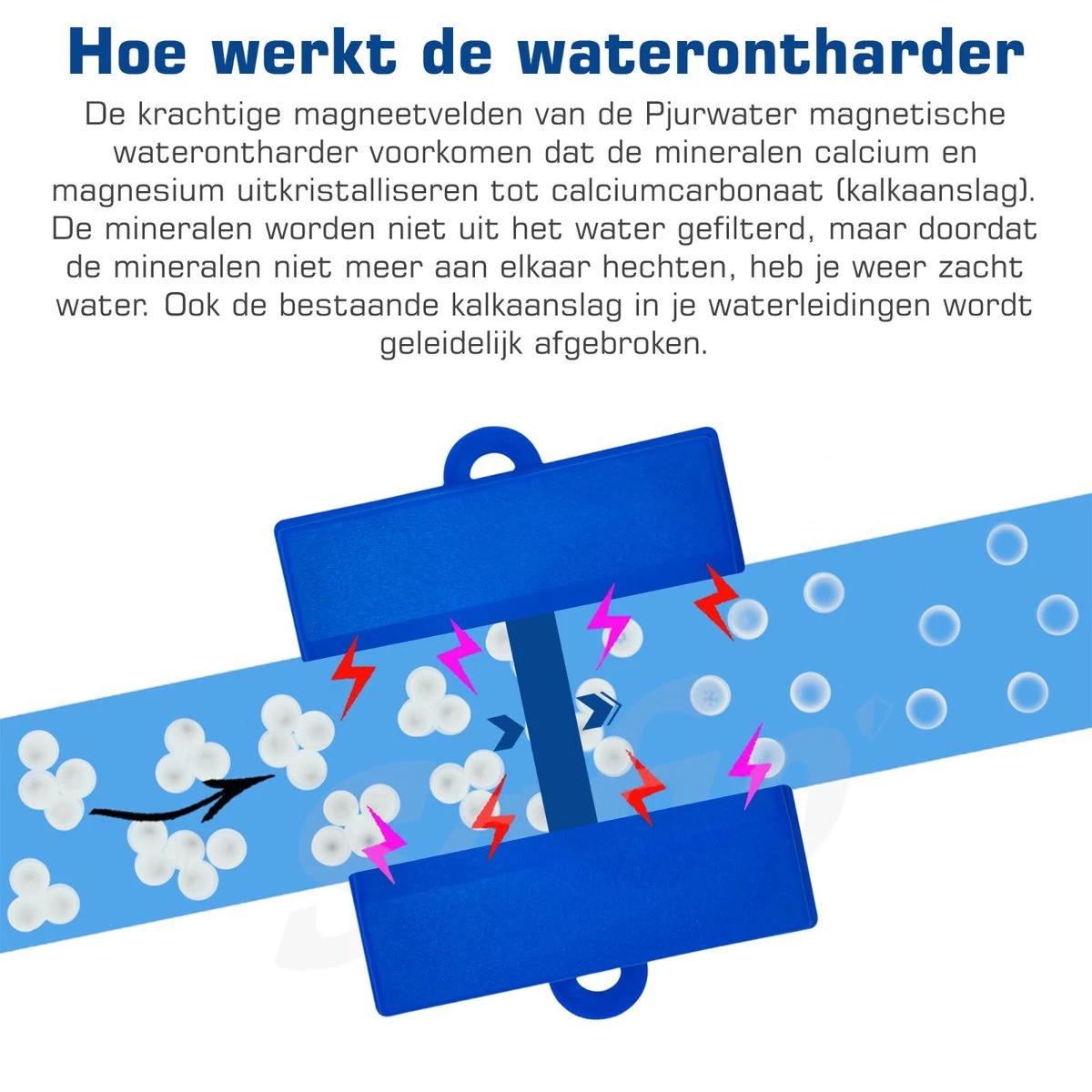 PjurWater Professionele Waterontharder Magnetisch Waterverzachter Magneet Waterontkalker Water Filter 10 PjurWater Professionele Waterontharder Magnetisch Waterverzachter Magneet Waterontkalker Water Filter - Afbeelding 8