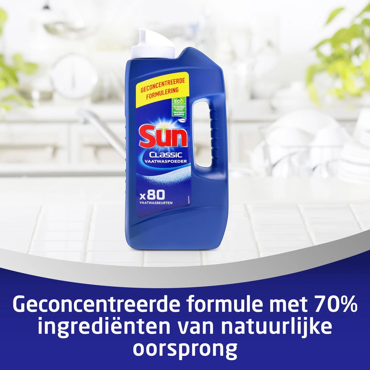 SUN® Sun Vaatwaspoeder 1,36KG - 80 Wasbeurten 8 SUN® Sun Vaatwaspoeder 1,36KG - 80 Wasbeurten - Afbeelding 6