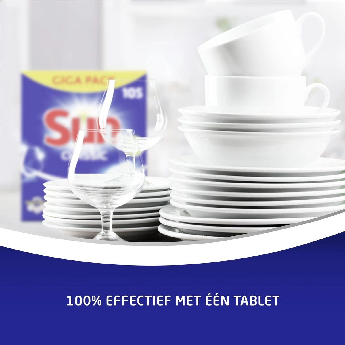 SUN® Sun Vaatwastabletten Classic - 105 Stuks - Voordeelverpakking 8 SUN® Sun Vaatwastabletten Classic - 105 Stuks - Voordeelverpakking - Afbeelding 6