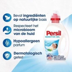 Persil® Persil Sensitive Gel - Vloeibaar Wasmiddel - Baby En Gevoelige Huid - Voordeelverpakking - 6 X 20 Wasbeurten 35 Persil® Persil Sensitive Gel - Vloeibaar Wasmiddel - Baby En Gevoelige Huid - Voordeelverpakking - 6 X 20 Wasbeurten -Leven Producten Winkel 1200x1200 69