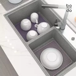 BODO Gootsteenmat Siliconen Donker Grijs - 30.5 X 30.5 Cm - Keuken Accessoires - Gootsteen Beschermer - Onderzetters Siliconen - Anti Kras - Gootsteen Accessoires 13 BODO Gootsteenmat Siliconen Donker Grijs - 30.5 X 30.5 Cm - Keuken Accessoires - Gootsteen Beschermer - Onderzetters Siliconen - Anti Kras - Gootsteen Accessoires -Leven Producten Winkel 1200x1200 702