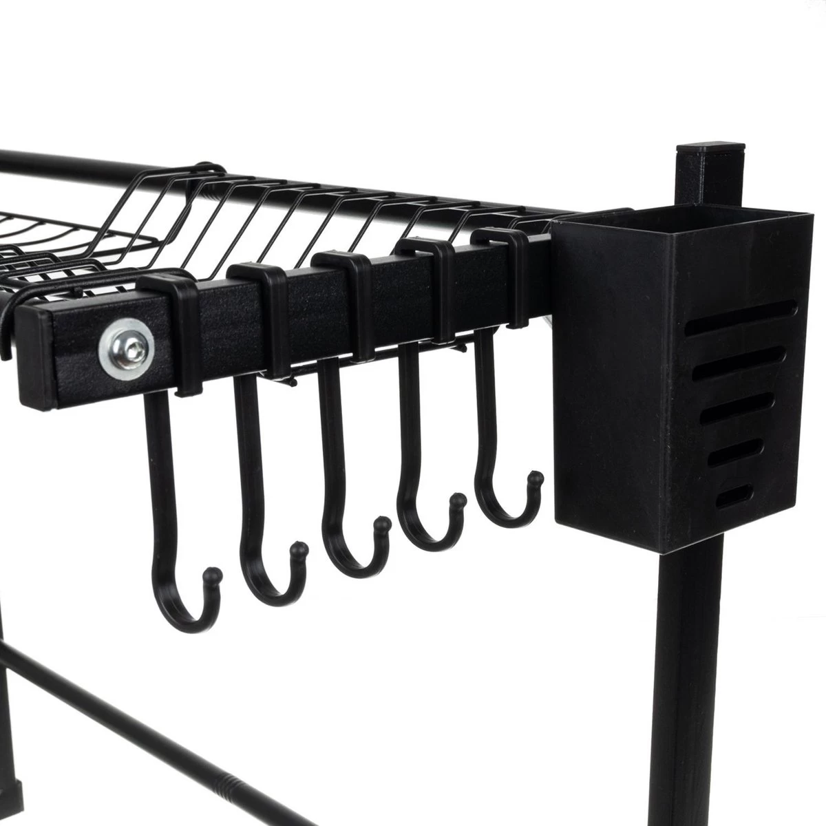 Afdruiprek Droger Zwart Voor Bestek Boven De Gootsteen 65 Cm X 29 Cm X 52 Cm 7 Afdruiprek Droger Zwart Voor Bestek Boven De Gootsteen 65 Cm X 29 Cm X 52 Cm - Afbeelding 5