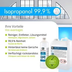 Isopropyl Alcohol - Isopropanol - IPA - Isopropyl - 99,9% Zuiver - 1000ml - Inclusief Trechter -Leven Producten Winkel 1200x1200 852