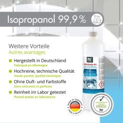 Isopropyl Alcohol - Isopropanol - IPA - Isopropyl - 99,9% Zuiver - 1000ml - Inclusief Trechter -Leven Producten Winkel 1200x1200 853