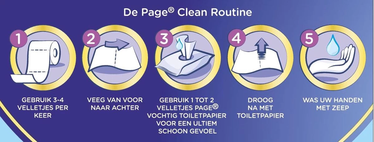 Page Toiletpapier - 42 Rollen - Kussenzacht Wc Papier (3-laags) - Voordeelverpakking 6 Page Toiletpapier - 42 Rollen - Kussenzacht Wc Papier (3-laags) - Voordeelverpakking - Afbeelding 4