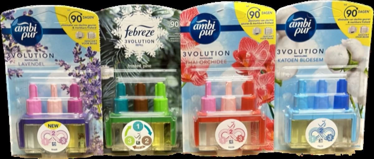 Ambi Pur 3Volution Navullingen Mix Pakket 3 Ambi Pur 3Volution Navullingen Mix Pakket