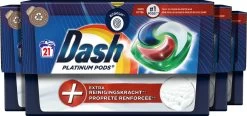 Dash Platinum Pods +Vlekverwijderingskracht- Kleur - Wascapules - 4 X 21 Wasbeurten Voordeelverpakking