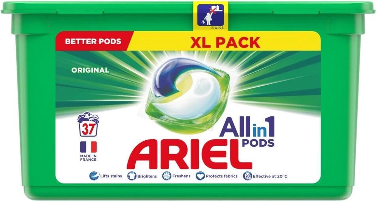 Ariel All In 1 Pods Regular Wasmiddel - Voordeelverpakking 3 X 37 Wasbeurten - Wasmiddel Pods 11 Ariel All In 1 Pods Regular Wasmiddel - Voordeelverpakking 3 X 37 Wasbeurten - Wasmiddel Pods - Afbeelding 9