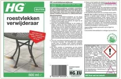 HG Roestvlekken Verwijderaar - 500ml - Veilig In Gebruik - Voor Alle Natuursteensoorten, Alle Houtsoorten, Keramische Tegels, Dakpannen - -Leven Producten Winkel 1200x785