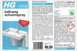 HG Kalkweg Schuimspray - 500ml - 100% Glans - Verwijdert En Voorkomt Kalk - Biologisch Afbreekbaar -Leven Producten Winkel 1200x791 2