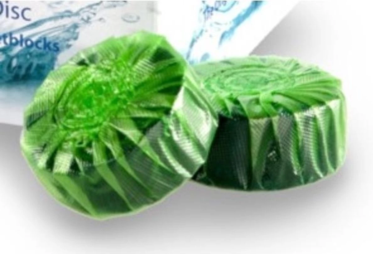 Starbluedisc Toiletblok Jaarverpakking 24 Stuks Groen 7 Starbluedisc Toiletblok Jaarverpakking 24 Stuks Groen - Afbeelding 5