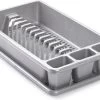Afwas Afdruiprek Zilvergrijs Kunststof 45 X 26 X 9 Cm - Afwassen/drogen Met Lekbak -Leven Producten Winkel 1200x843
