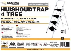 Benson Huishoudtrap 4 Treden - Anti Slip 15 Benson Huishoudtrap 4 Treden - Anti Slip -Leven Producten Winkel 1200x866 2