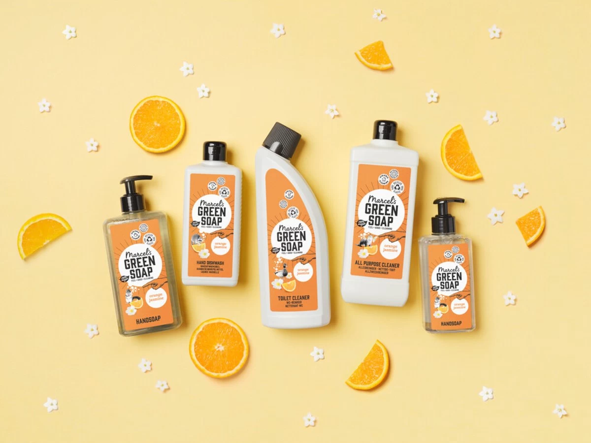 Marcel's Green Soap Afwasmiddel Sinaasappel & Jasmijn - 6 X 500 Ml 11 Marcel's Green Soap Afwasmiddel Sinaasappel & Jasmijn - 6 X 500 Ml - Afbeelding 9