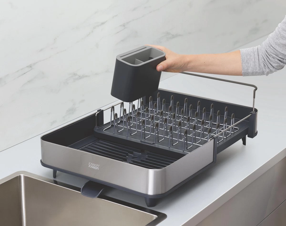 Extend Steel Uitschuifbaar Afdruiprek - Grijs - Joseph Joseph 10 Extend Steel Uitschuifbaar Afdruiprek - Grijs - Joseph Joseph - Afbeelding 8