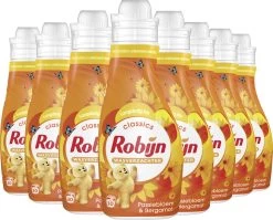 Robijn Classics Passiebloem & Bergamot Wasverzachter - 8 X 30 Wasbeurten - Voordeelverpakking 14 Robijn Classics Passiebloem & Bergamot Wasverzachter - 8 X 30 Wasbeurten - Voordeelverpakking -Leven Producten Winkel 1200x965