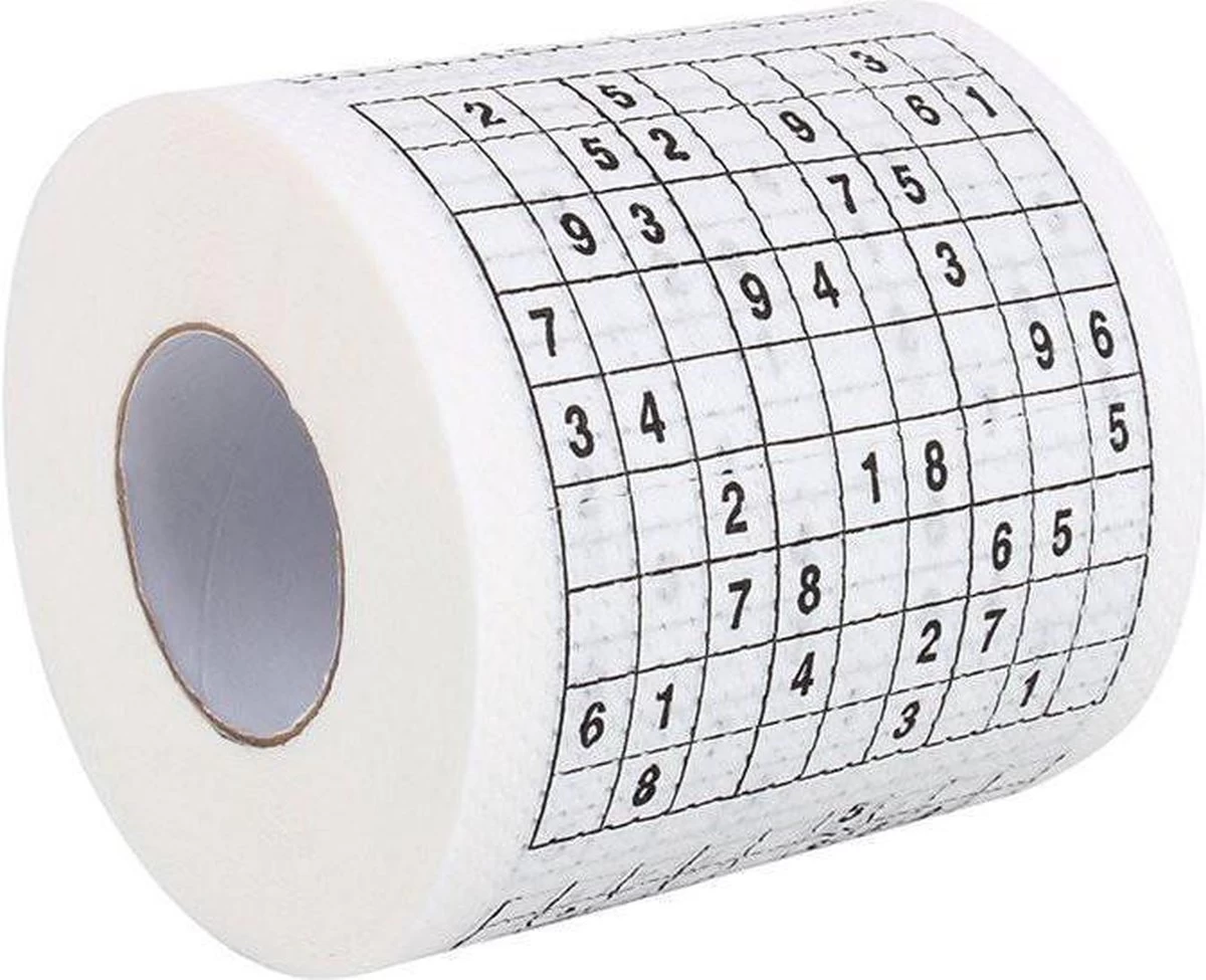 MikaMax Sudoku WC Papier - Sudoku - Iedervel Een Andere Sudoku - Toiletpapier - Puzzels - Puzzel 8 MikaMax Sudoku WC Papier - Sudoku - Iedervel Een Andere Sudoku - Toiletpapier - Puzzels - Puzzel - Afbeelding 6