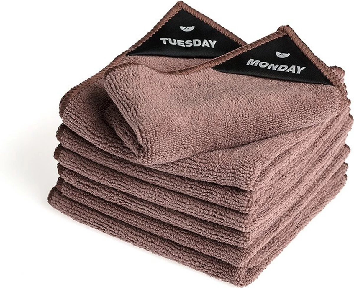 Klud Klud Vaatdoek Set - 7 Dagen - Mauve 3 Klud Klud Vaatdoek Set - 7 Dagen - Mauve