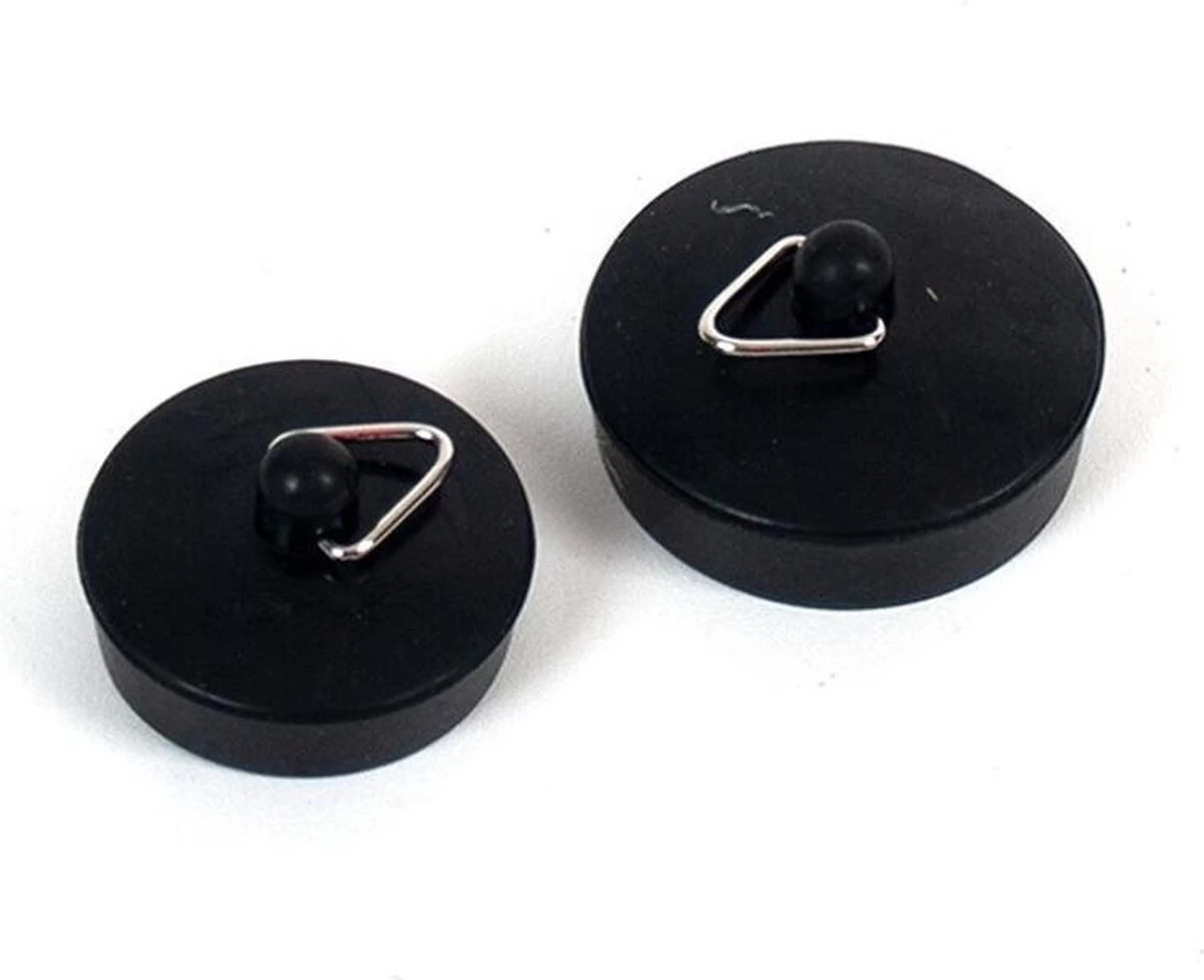 Merkloos Aanrecht Wasbak/wastafel Gootsteen Afsluitdoppen 4x Stuks Kunststof/rubber Zwart - In Een 2 Formaten Mix 3 Merkloos Aanrecht Wasbak/wastafel Gootsteen Afsluitdoppen 4x Stuks Kunststof/rubber Zwart - In Een 2 Formaten Mix