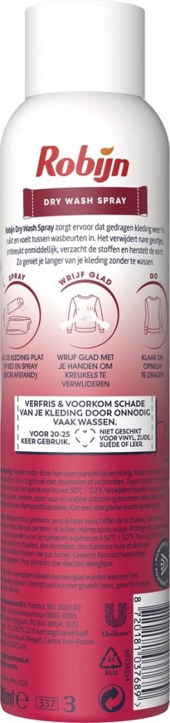 Robijn Pink Sensation Dry Wash Spray - 2 X 200 Ml - Voordeelverpakking -Leven Producten Winkel 282x1200 3