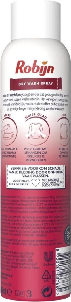 Robijn Pink Sensation Dry Wash Spray 200 Ml 11 Robijn Pink Sensation Dry Wash Spray 200 Ml -Leven Producten Winkel 284x1200 2