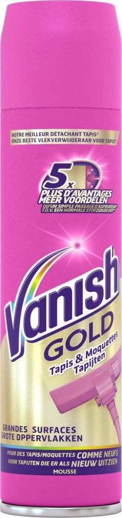 Vanish Gold Mousse Voor Tapijt Vlekkenverwijderaar - 600 Ml -Leven Producten Winkel 284x1200 3