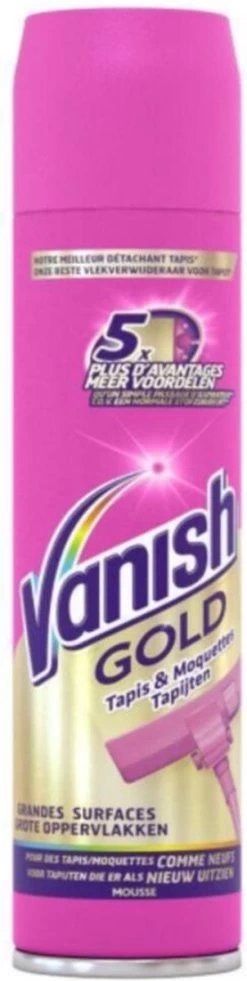 Vanish Gold Mousse Voor Tapijt Vlekkenverwijderaar - 600 Ml -Leven Producten Winkel 302x1200