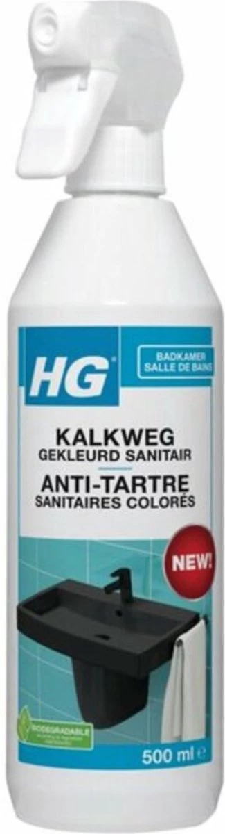 HG Kalkweg Gekleurd Sanitair 500 Ml - 2 Stuks ! 3 HG Kalkweg Gekleurd Sanitair 500 Ml - 2 Stuks !