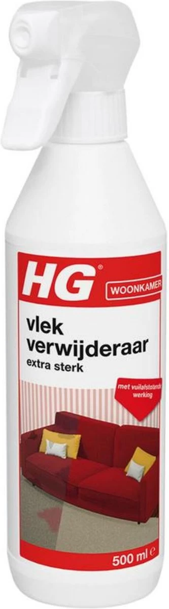 HG Vlekverwijderaar Extra Sterk - 500ml - Veilige Zuurstofformule - Geschikt Voor Alle Soorten Bekleding - Met Vuilafstotende Werking - Biologisch Afbreekbaar 3 HG Vlekverwijderaar Extra Sterk - 500ml - Veilige Zuurstofformule - Geschikt Voor Alle Soorten Bekleding - Met Vuilafstotende Werking - Biologisch Afbreekbaar