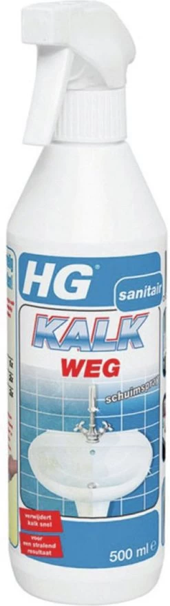 HG Kalkweg Schuimspray - 500ml - 100% Glans - Verwijdert En Voorkomt Kalk - Biologisch Afbreekbaar -Leven Producten Winkel 337x1200