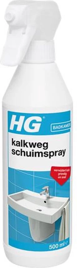 HG Kalkweg Schuimspray - 500ml - 100% Glans - Verwijdert En Voorkomt Kalk - Biologisch Afbreekbaar -Leven Producten Winkel 348x1200 1
