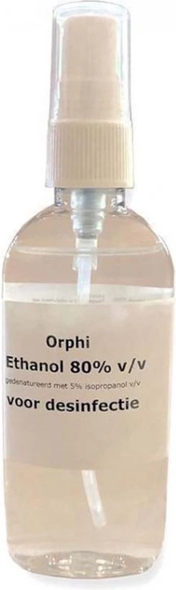 Alcohol Spray 80% - 100ml. Met Spray Kop 3 Alcohol Spray 80% - 100ml. Met Spray Kop
