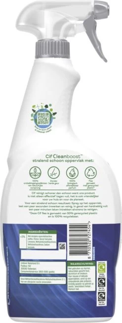 Cif CleanBoost Power & Shine Badkamer Spray - 6 X 750 Ml - Voordeelverpakking 21 Cif CleanBoost Power & Shine Badkamer Spray - 6 X 750 Ml - Voordeelverpakking -Leven Producten Winkel 454x1200 1