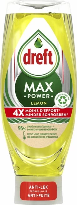 Dreft MaxPower - Lemon - Vloeibaar Afwasmiddel - Voordeelverpakking 8 X 640 Ml 17 Dreft MaxPower - Lemon - Vloeibaar Afwasmiddel - Voordeelverpakking 8 X 640 Ml -Leven Producten Winkel 454x1200