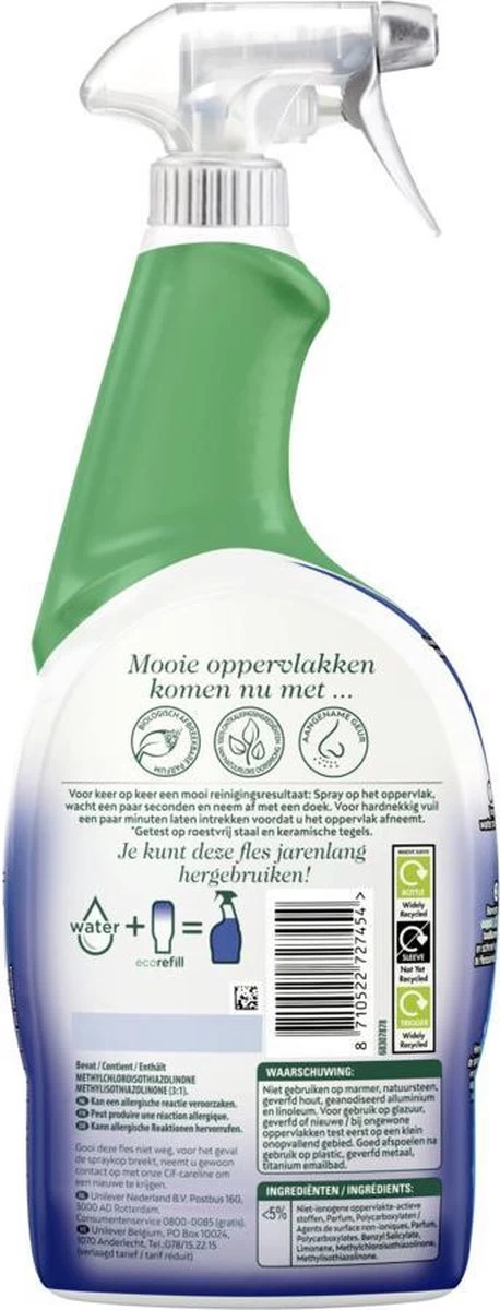 Cif CleanBoost Power & Shine Badkamer Spray - 6 X 750 Ml - Voordeelverpakking 4 Cif CleanBoost Power & Shine Badkamer Spray - 6 X 750 Ml - Voordeelverpakking - Afbeelding 2