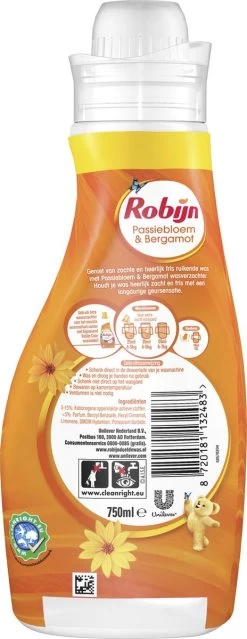 Robijn Classics Passiebloem & Bergamot Wasverzachter - 4 X 30 Wasbeurten - Voordeelverpakking -Leven Producten Winkel 464x1200 12