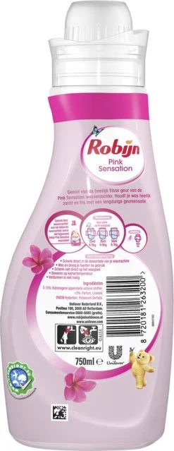 Robijn Pink Sensation Wasverzachter - 240 Wasbeurten - Voordeelverpakking -Leven Producten Winkel 464x1200 8